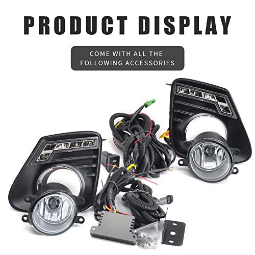 DLAA Fog Lights DRL Led & Halogen Bulbs for Toyota Corolla/Altis 2011 2012 2013 Fog Lamps Assembly Replacement - Image 2