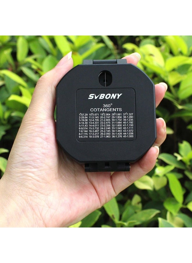 SVBONY Comping Military Compass Multifunction Compass Lensatic Sighting Fluorescent Waterproof for Hunting Hiking with Carrying Case and Strap