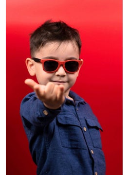 Focus On Polarized Children's Sunglasses | Matte Red Black | 2-7 Years | Light Flexible Unbreakable  - Image 1