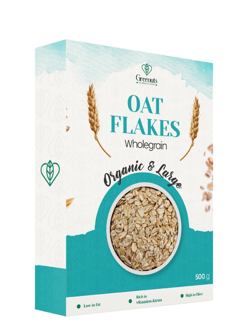 Greenuts Organic Oats 500G  - Image 1