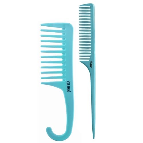 GUBB Pin Tail Hair Comb & Hook Hair Comb | Durable, Lightweight Styling Tools - Santorini Hues - Image 1