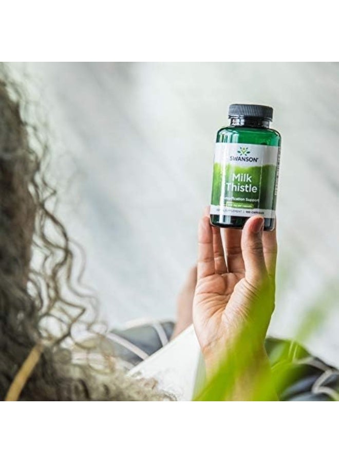 SWANSON Full Spectrum Milk Thistle 500 Mg 100 Caps - Image 4