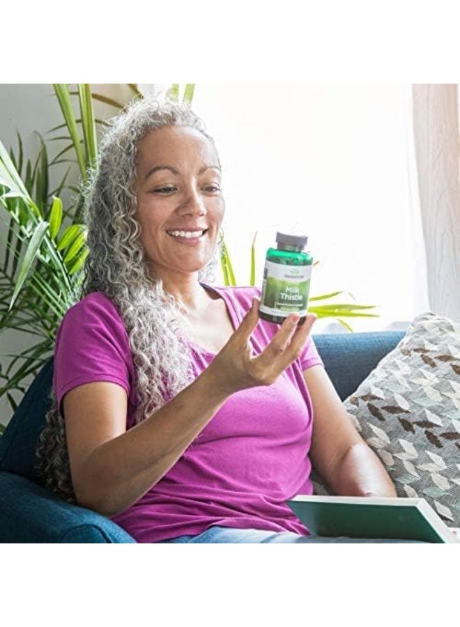 SWANSON Full Spectrum Milk Thistle 500 Mg 100 Caps - Image 5