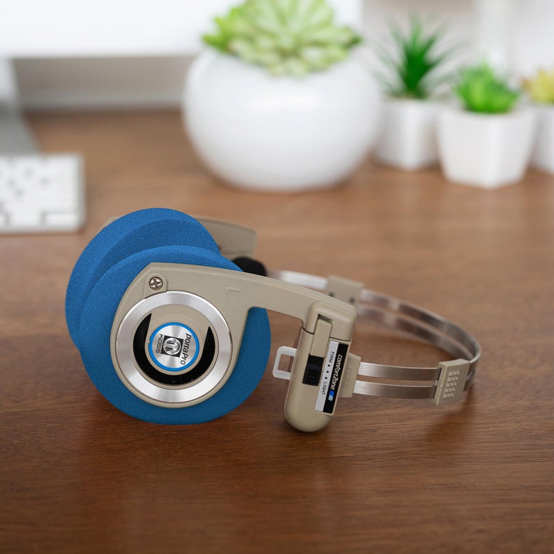 Koss Official Oversized Replacement Cushion Earpads for Porta Pro, KPH40 Utility and KSC75 Headphones, Blue - Image 2