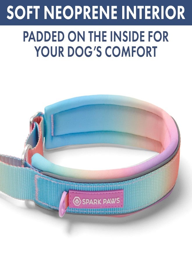 Spark Paws Martingale Dog Collar - Cushioned Slip-On Training Collar, Heavy Duty, Safety-Tested No-Buckle Collar for Medium & Large Dogs - Pastel Icing - C - Image 5
