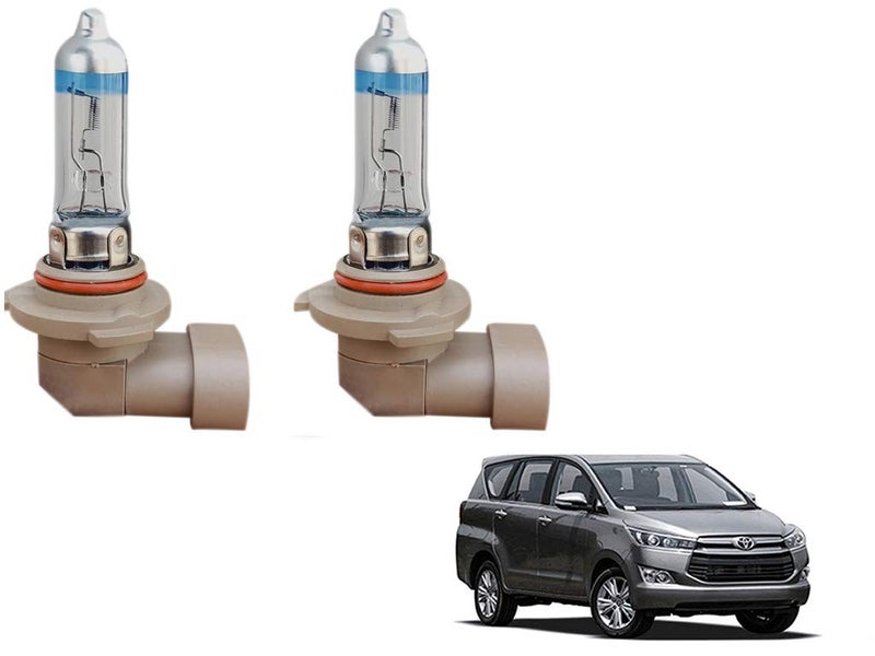 Auto Pearl -Sapphire Series 9006 Cool Blue Halogen Fog Light Bulb (100 W, 12 V, 2 Bulbs) Compatible with-Innova Crysta 2016 - Image 1