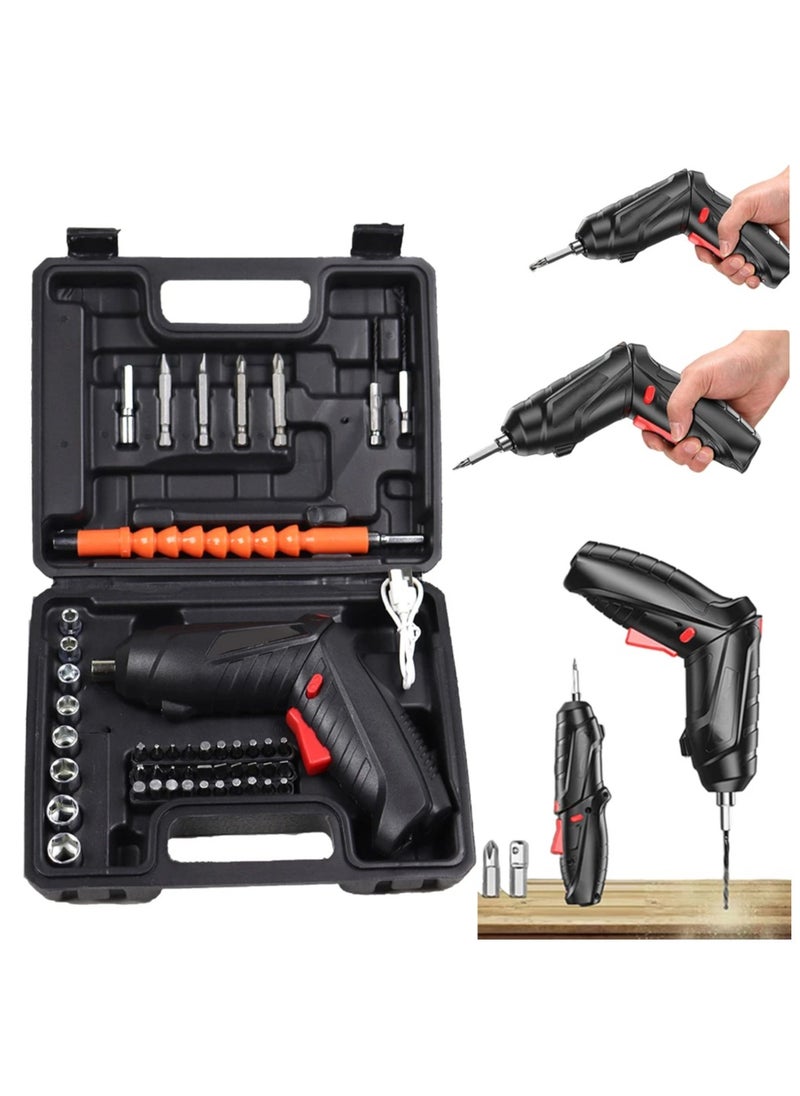 Generic 45-in-1 Multifunctional USB Rechargeable Electric Screwdriver Set – Foldable Design with Forward/Reverse Function, Electric Drill Mode & Durable Storage Case  - Image 1