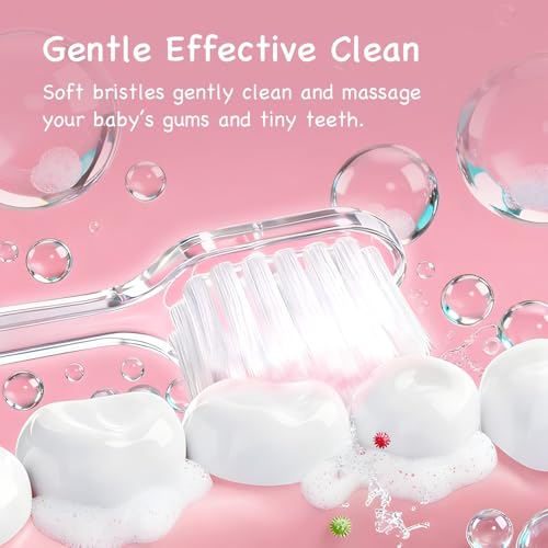 Papablic فرشاة أسنان كهربائية سونيك من بابابليك للأطفال في مرحلتين للأعمار من 0-3 سنوات، وردي - Image 3