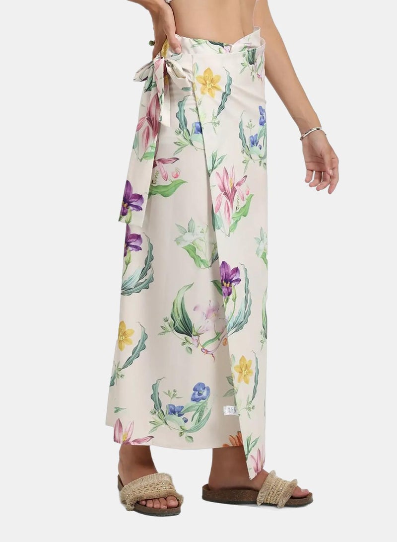 Carina Floral Beach Sarong Wrap - Image 2