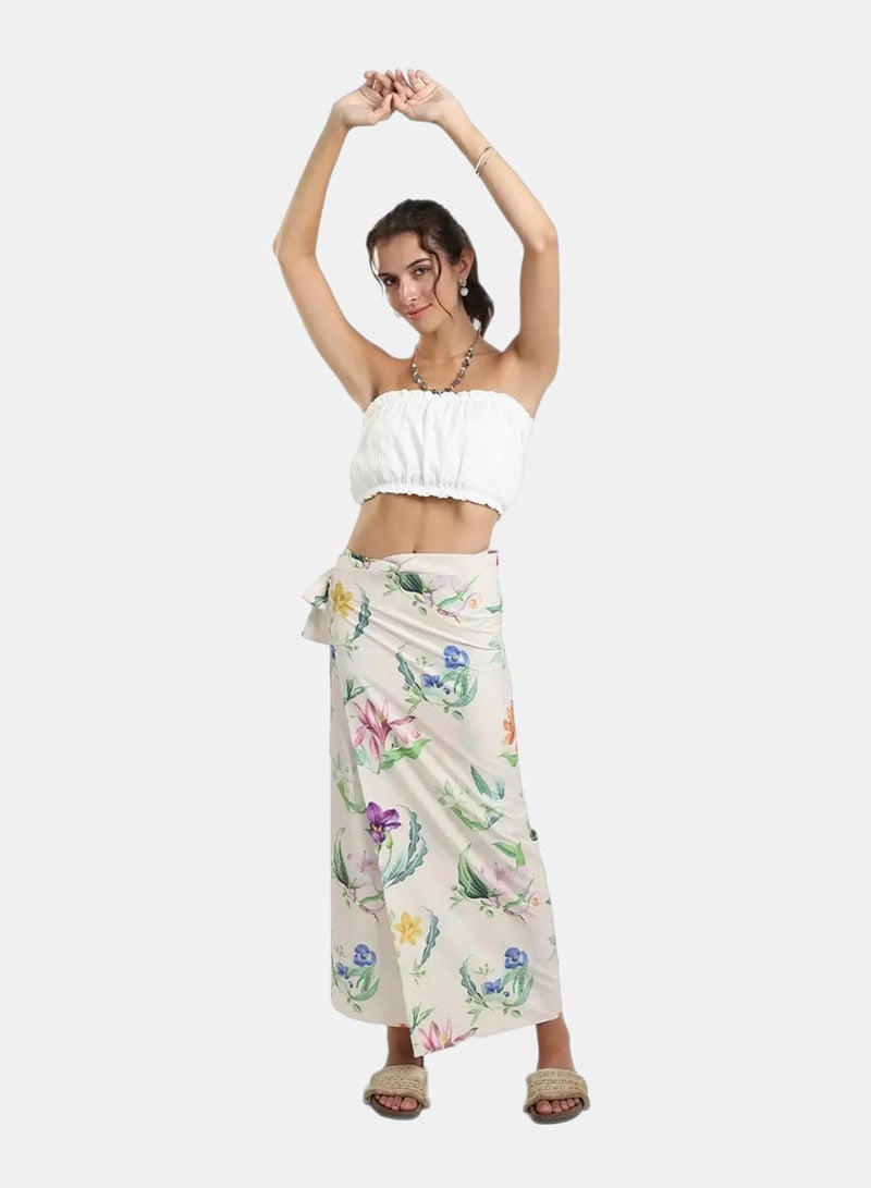 Carina Floral Beach Sarong Wrap - Image 5