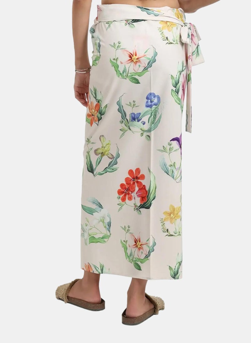 Carina Floral Beach Sarong Wrap - Image 3