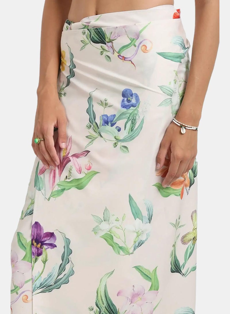 Carina Floral Beach Sarong Wrap - Image 4