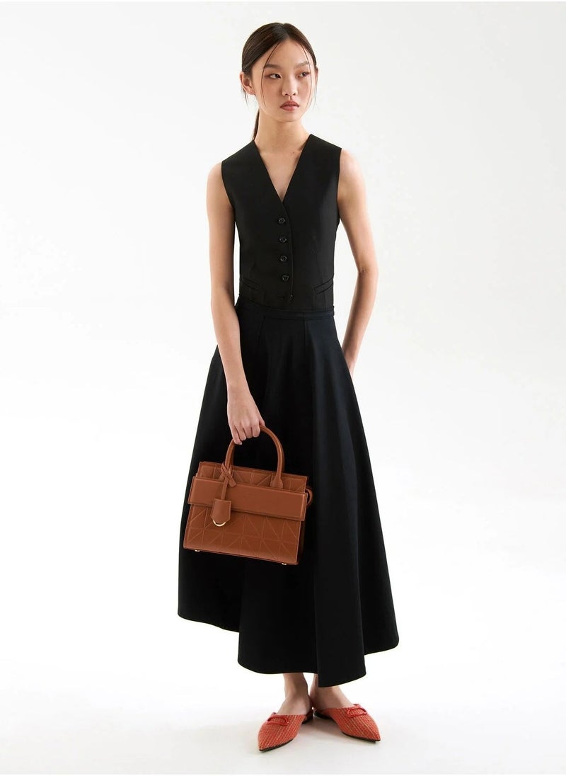 Pedro - PEDRO Studio Bella Leather Handbag in Pixel Satchel Crossbody Bag Shoulder Bag - Image 1