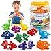 USATDD Numbers Matching Dinosaur Toy 110 Counting Sorting Game DoubleSided Dino Fine Motor Toys Number Recognition Learning Toy Christmas Stocking Stuffers for for Kids Boys Girls - Image 2