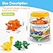 USATDD Numbers Matching Dinosaur Toy 110 Counting Sorting Game DoubleSided Dino Fine Motor Toys Number Recognition Learning Toy Christmas Stocking Stuffers for for Kids Boys Girls - Image 4