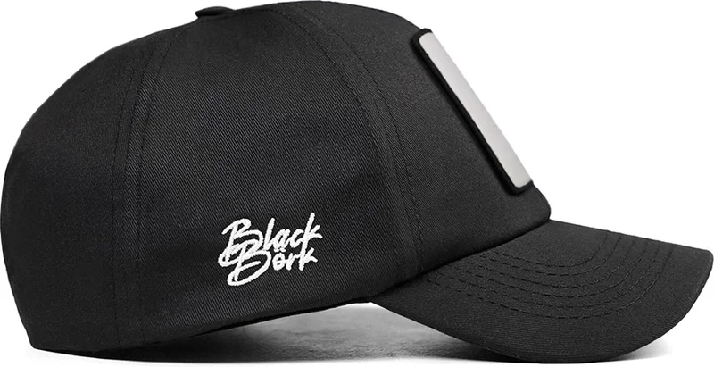 Black Börk V1 Baseball No Control - 1 Unisex Black Hat (Cap) with Code Logo