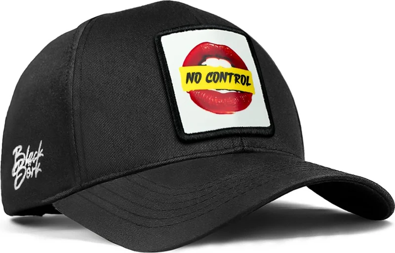 Black Börk V1 Baseball No Control - 1 Unisex Black Hat (Cap) with Code Logo