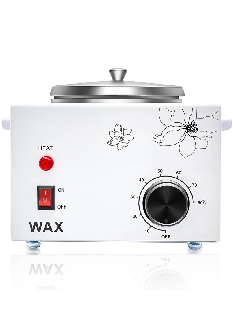 Wax Warmer Professional Electric Heater Machine for Hair Removal - Large Pot Paraffin Facial Skin Body SPA Salon Equipment With Adjustable Temperature Set - Image 1