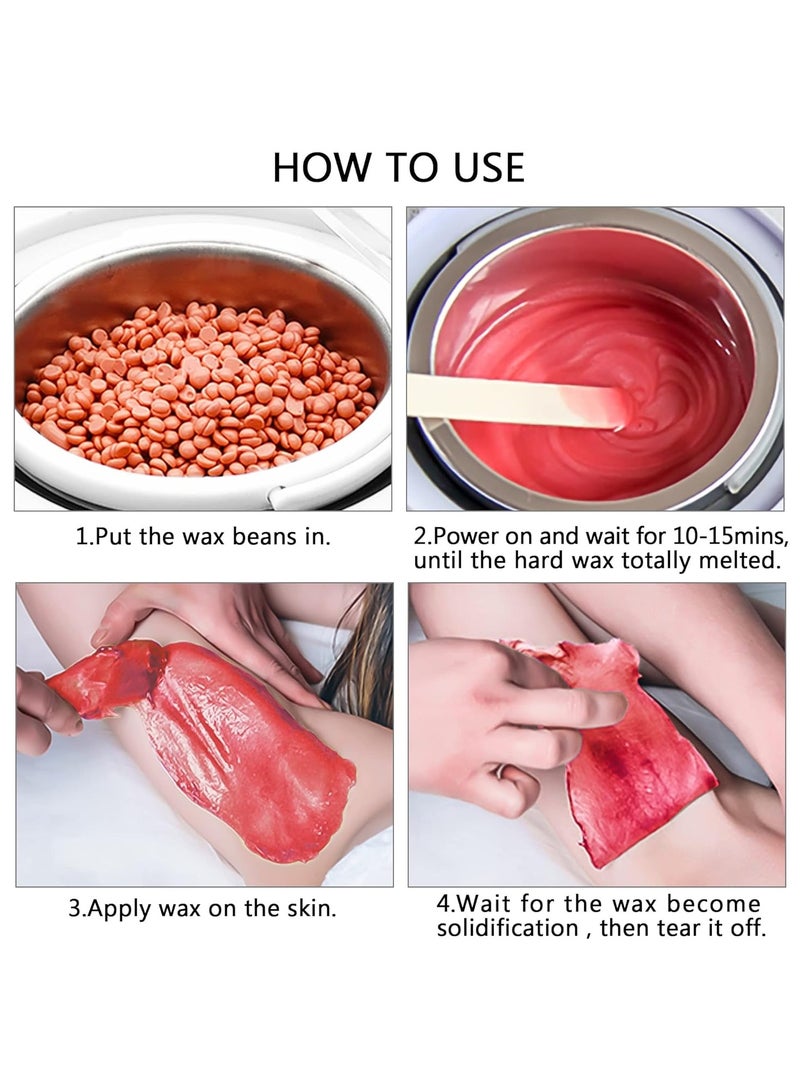 Wax Warmer Professional Electric Heater Machine for Hair Removal - Large Pot Paraffin Facial Skin Body SPA Salon Equipment With Adjustable Temperature Set - Image 5