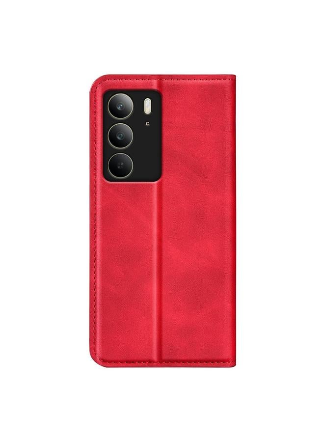اس-توب جراب هاتف Realme C75 من الجلد المغناطيسي القابل للسحب - Image 3
