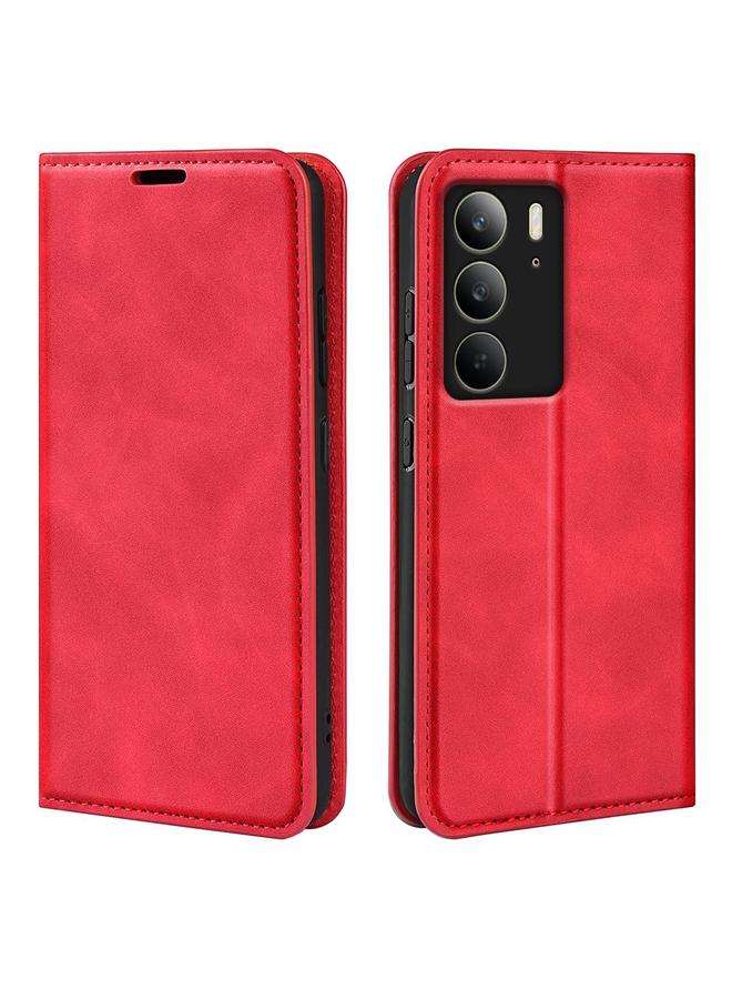 اس-توب جراب هاتف Realme C75 من الجلد المغناطيسي القابل للسحب - Image 1