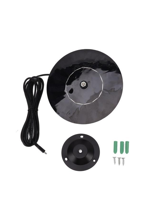 Thoraya Solar Panel 10W 5V Efficient Conversion Waterproof Round Shape for Outdoor Security Camera LED Light  - Image 1
