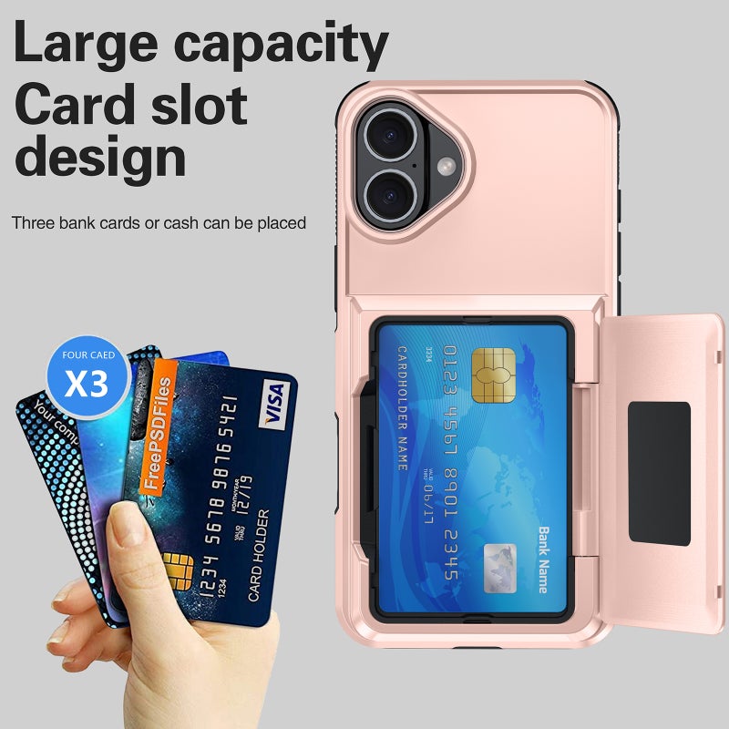 HuHa Protective Cover For iPhone 11 Pro Card Slot Holder Phone Case(Blue) - Image 2