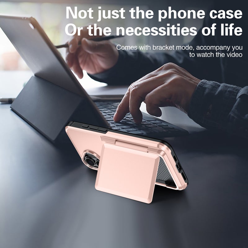 HuHa Protective Cover For iPhone 11 Pro Card Slot Holder Phone Case(Blue) - Image 4