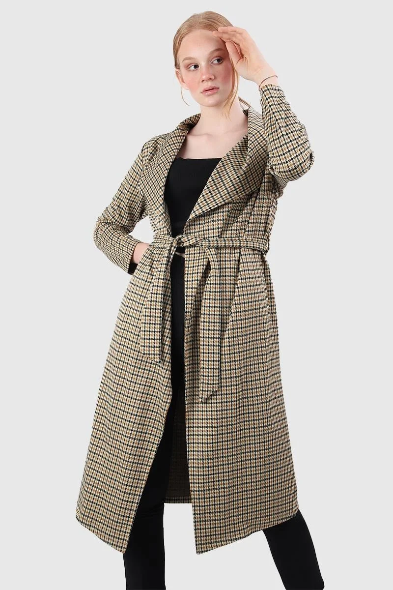 الكسندرجاردي Alexandergardı Belted Unlined Topcoat (B20-138006)