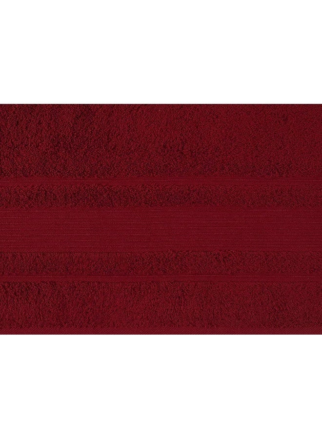 Qute Home 4Piece Washcloth Towels Set 100 Turkish Cotton Premium Quality Towels for Bathroom Quick Dry Soft and Absorbent Turkish Towel Set Includes 4 Washcloths Burgundy