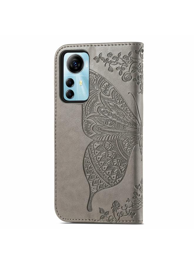erorex Case For ZTE Blade V41 Smart Butterfly Love Flower Embossed Leather Phone Case - Image 3