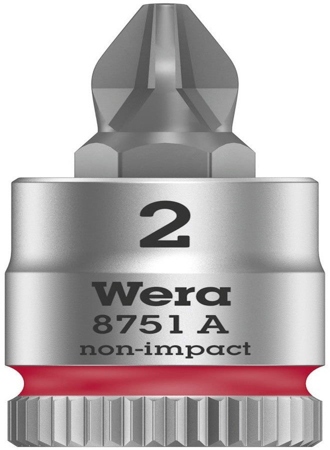 Wera 8751 A PH bit sock with 1/4" drv PH 2x28 mm - Image 1