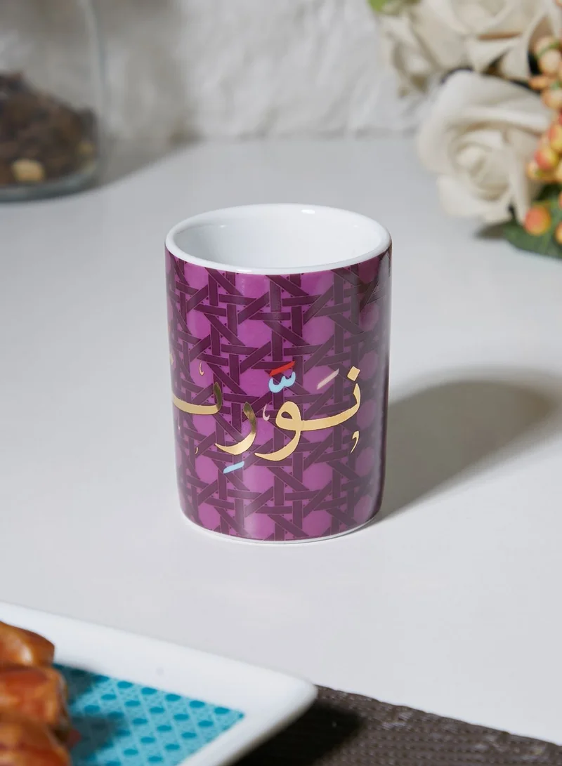 صلصال فنجان اسبريسو بكتابة عربية