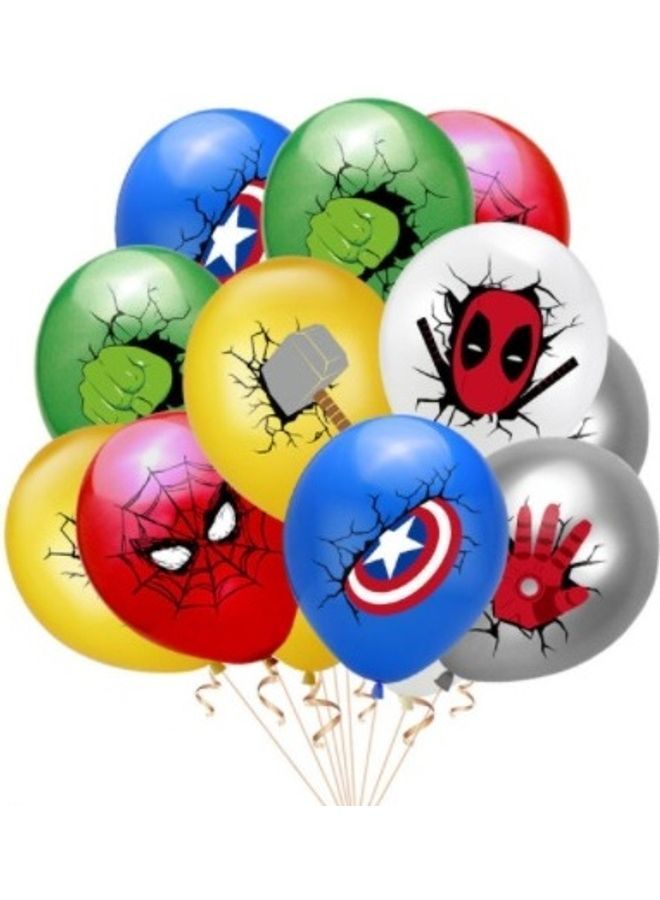 نيبمينينت مجموعة بالونات بتصميم مستوحى من فيلم Avengers، مكونة 12 قطعة.