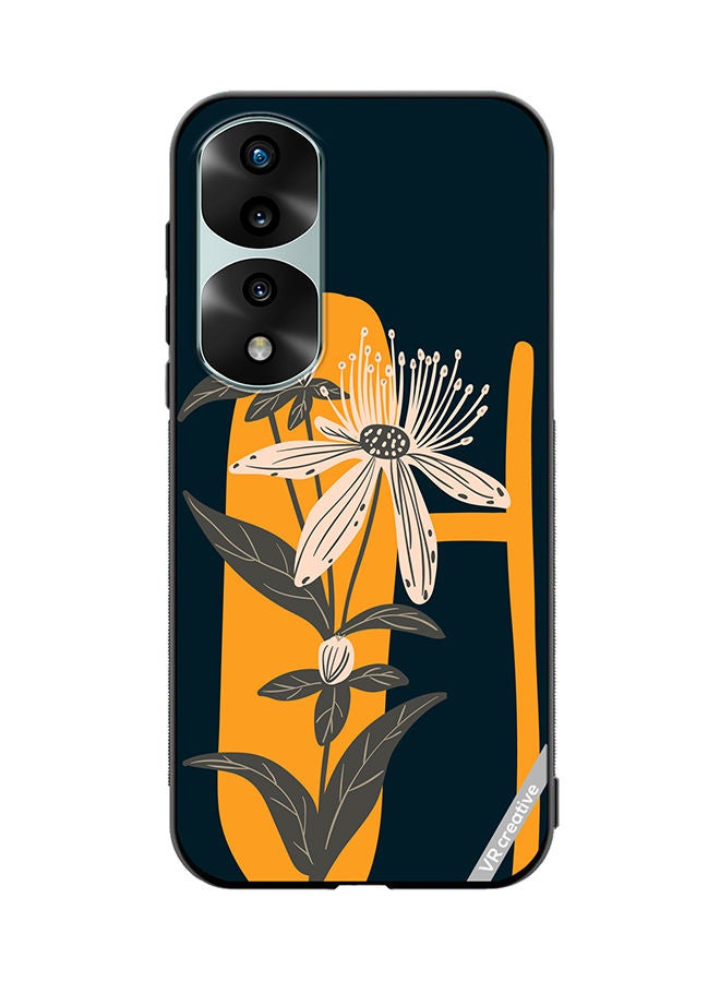 VR CREATIVE Protective Case Cover For Honor 70 Pro Alphabet H Design Multicolour - Image 1