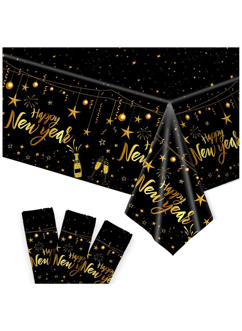 KatchOn, Pack of 3, Happy New Year Tablecloth - 108x54 Inch | Happy New Years Decorations 2025 | Happy New Year Table Cover | New Years Table Decorations for New Years Eve Party Supplies 2025 - pzsku/ZDDFFC13FA433809BC752Z/45/_/1733400576/97c9eb40-7fe6-4f5a-b055-71fdf66c3461