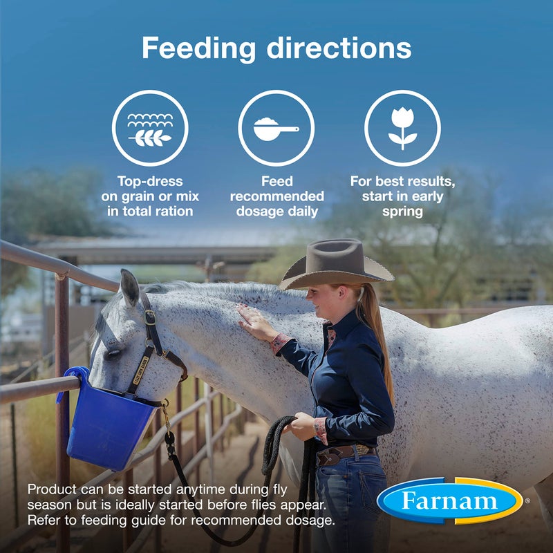 Farnam SimpliFly Feed Through Fly Control for Horses, 3.75 lbs, 60 Day Supply, EPA-Approved Pellets to Prevent Stable Flies in Manure â€“ Safe, Palatable Daily Supplement for Fly Population Control - Image 4