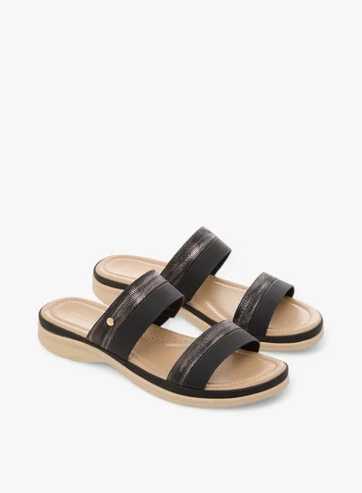 Flora Bella By Shoexpress Women's Textured Slip-On Sandals