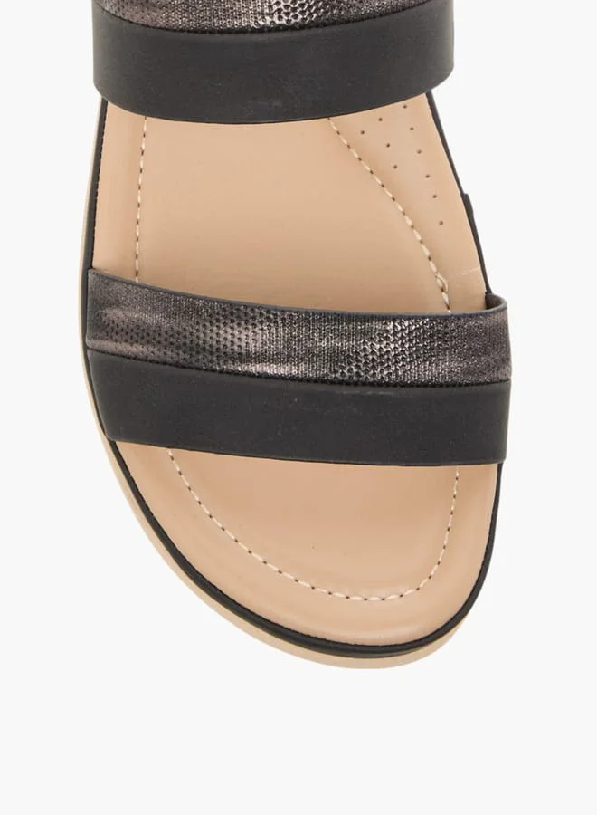 Flora Bella By Shoexpress Women's Textured Slip-On Sandals
