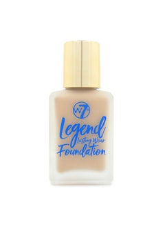 W7 Legend Foundation Creamy Liquid Foundation For Poreless, Semimatte Medium Coverage 28Ml (Fresh Beige)  - Image 1