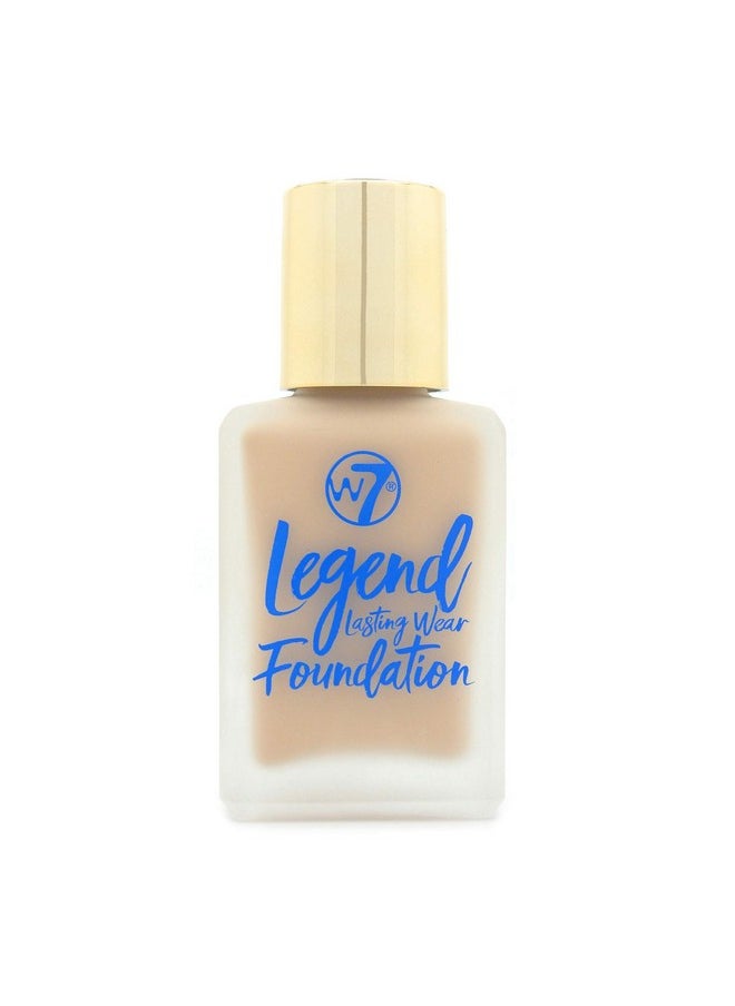W7 - Legend Foundation Creamy Liquid Foundation For Poreless, Semimatte Medium Coverage 28Ml (Fresh Beige) - Image 1