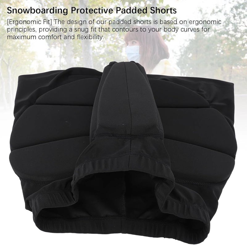 Skiing Protective Padded Shorts, Impact , Breathable, Sweat Wicking, Ergonomic Fit - Advanced Cushioning, Comfortable Wear, Ideal for Snowboarding and Skating - Image 4