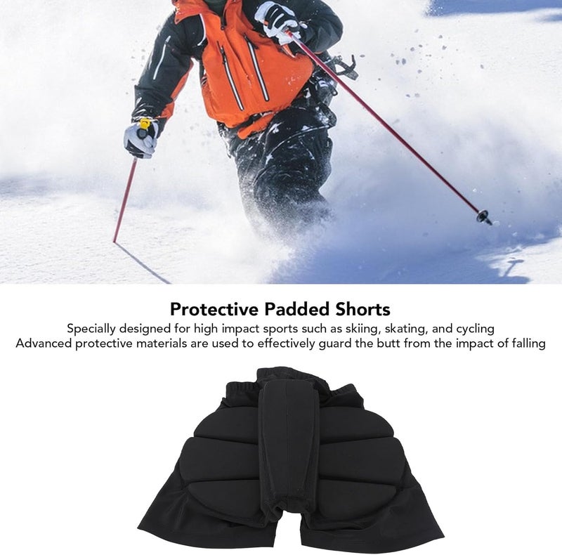 Skiing Protective Padded Shorts, Impact , Breathable, Sweat Wicking, Ergonomic Fit - Advanced Cushioning, Comfortable Wear, Ideal for Snowboarding and Skating - Image 3