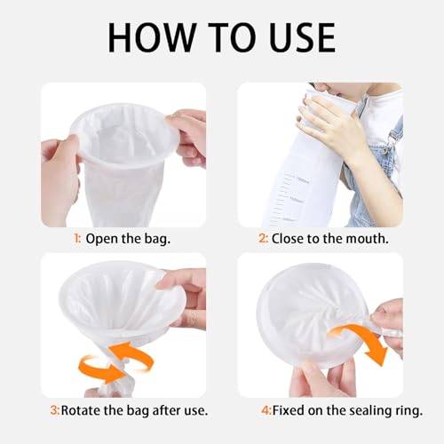 Gozaqe Vomit Bags for Travel,Disposable Portable Puke Bag,Leak-proof,Odorless,Suitable for all ages,Children,Adults and Pregnant Women(Pack of 10) - Image 2