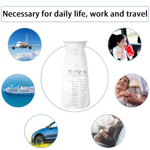 Gozaqe Vomit Bags for Travel,Disposable Portable Puke Bag,Leak-proof,Odorless,Suitable for all ages,Children,Adults and Pregnant Women(Pack of 10) - Image 5