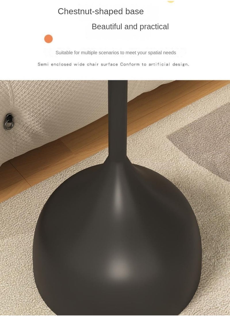 XiuWoo - Coffee Table, Nordic Sofa Side Decorative Small Space Living Room Bedroom Patio, Vintage Metal End Table, Metal Iron Outdoor Round Table Weather Resistant Anti-Rust Outdoor, 40*60CM - Image 1