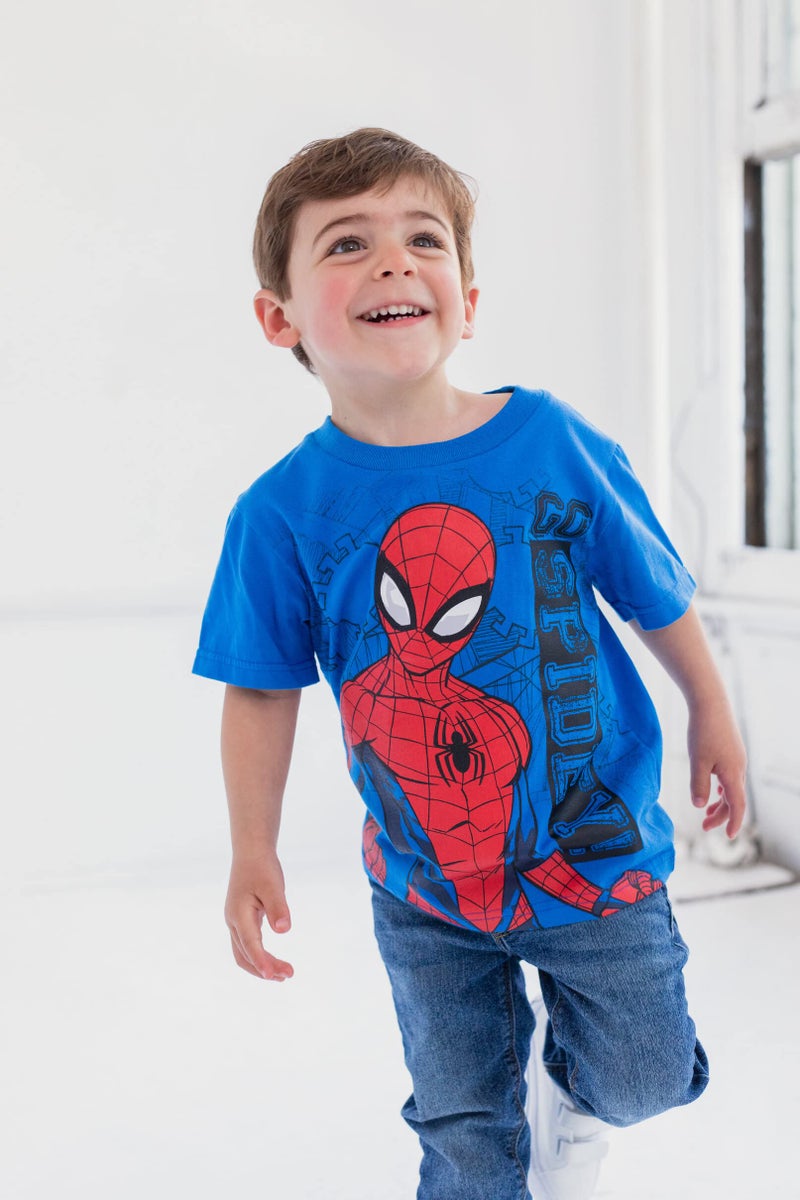 Marvel Spider-Man Toddler Boys 4 Pack T-Shirts Spiderman 4T - Image 5
