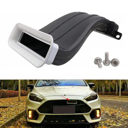 YUNHECAM Car Air Intake Mouth Snorkel Modification Tuyere ABS For Ford Focus 2012-2018 RS ST Air Inlet Duct Tuyere Hood Scoop Dynamic Air Intake Lattice Hatchback Box Cover 4D Sedan 5D MK3 MK3.5 - Image 1