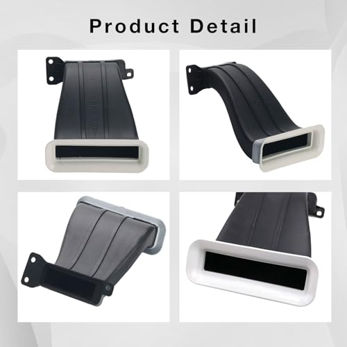 YUNHECAM Car Air Intake Mouth Snorkel Modification Tuyere ABS For Ford Focus 2012-2018 RS ST Air Inlet Duct Tuyere Hood Scoop Dynamic Air Intake Lattice Hatchback Box Cover 4D Sedan 5D MK3 MK3.5 - Image 3