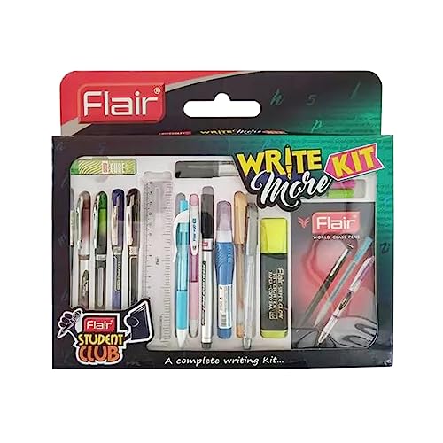 FLAIR Student Club Creative Series Write More Kit | Combination Smart Kit for Your Creative Need | Stationery & Office Smart Kit Gift Set | Pack of 1 - Image 1